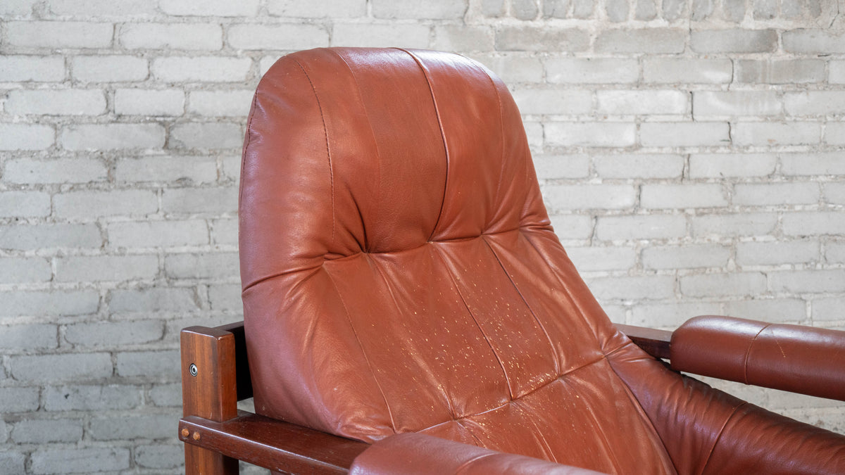 Vintage Percival Lafer MP-163 Earth Chair & Ottoman
