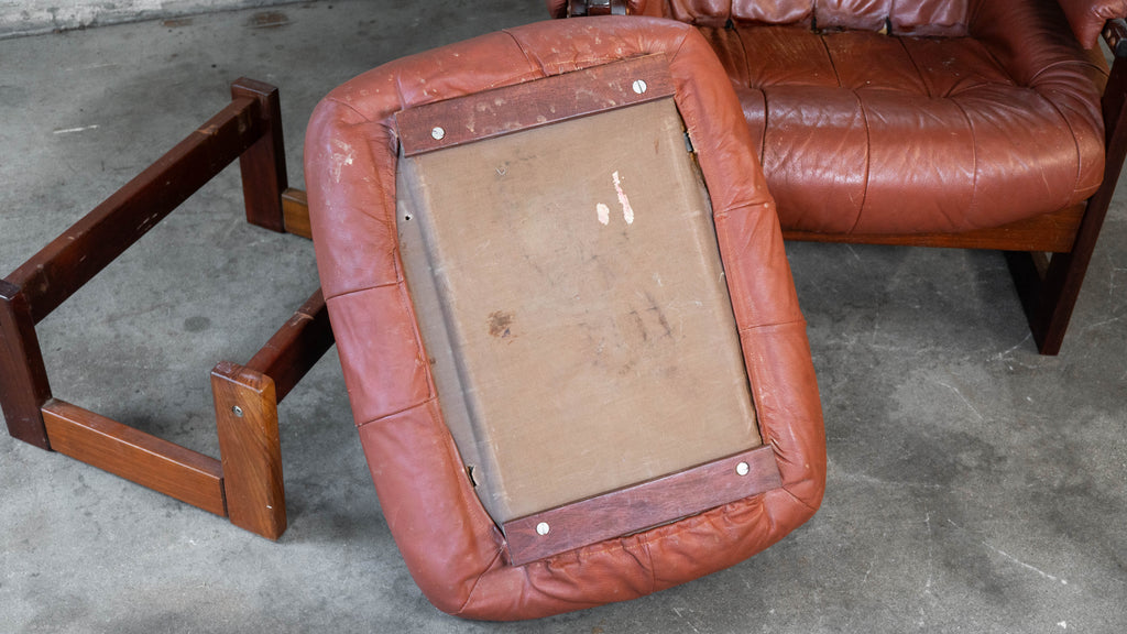 Vintage Percival Lafer MP-163 Earth Chair & Ottoman