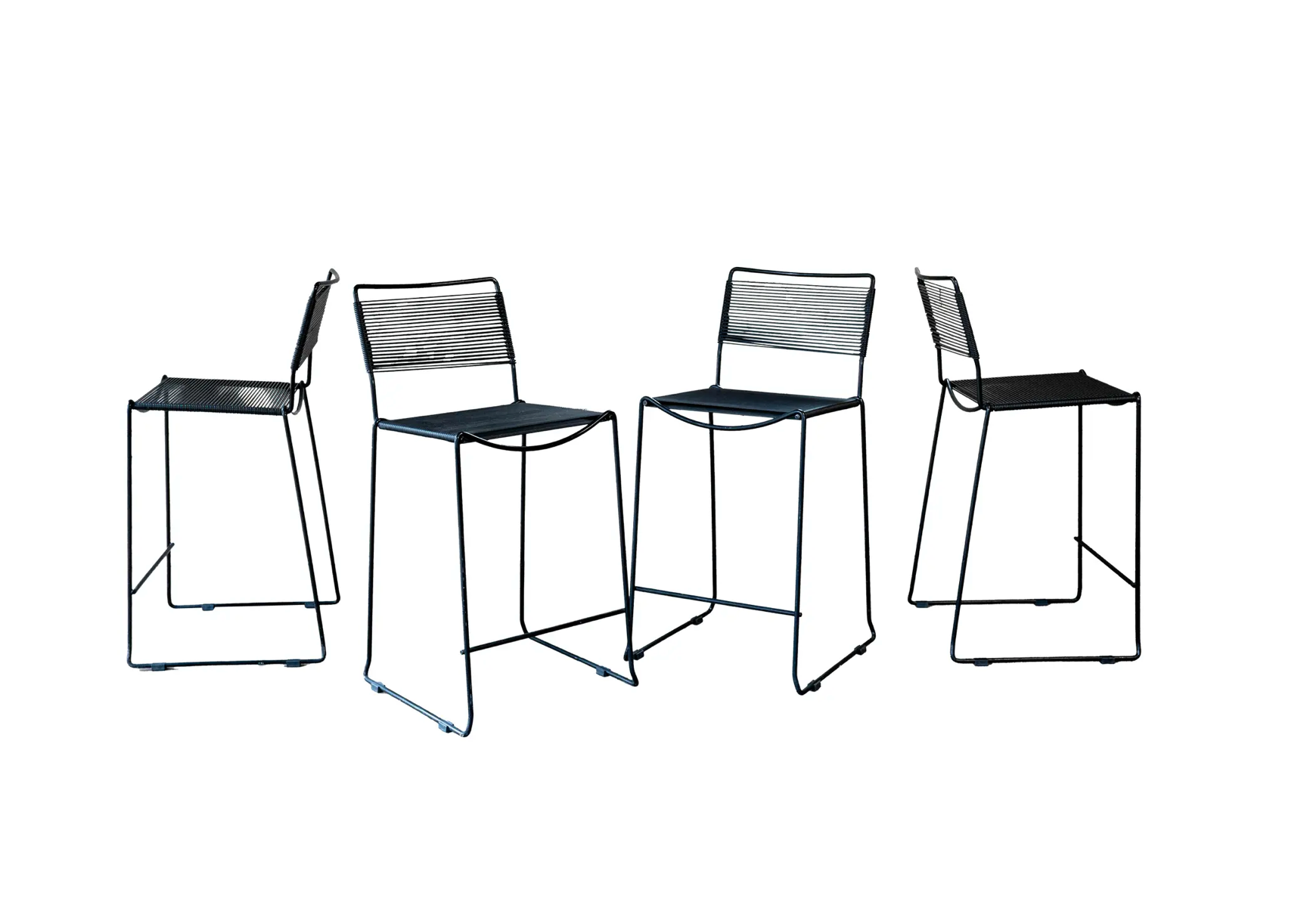 Post Modern Giandomenico Belotti attr. 'Spaghetti' Counter Stools, C. 1980s