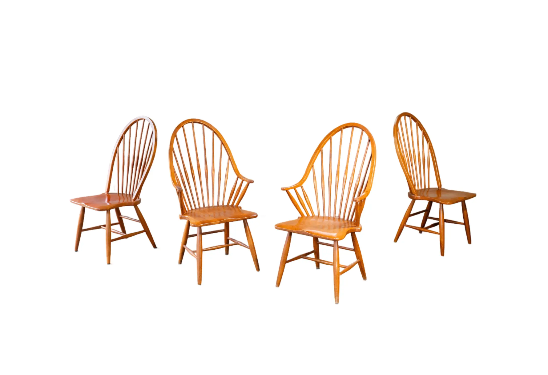 Vintage Danish Modern Carl Hansen & Søn Style Dining Chairs - Set of 4