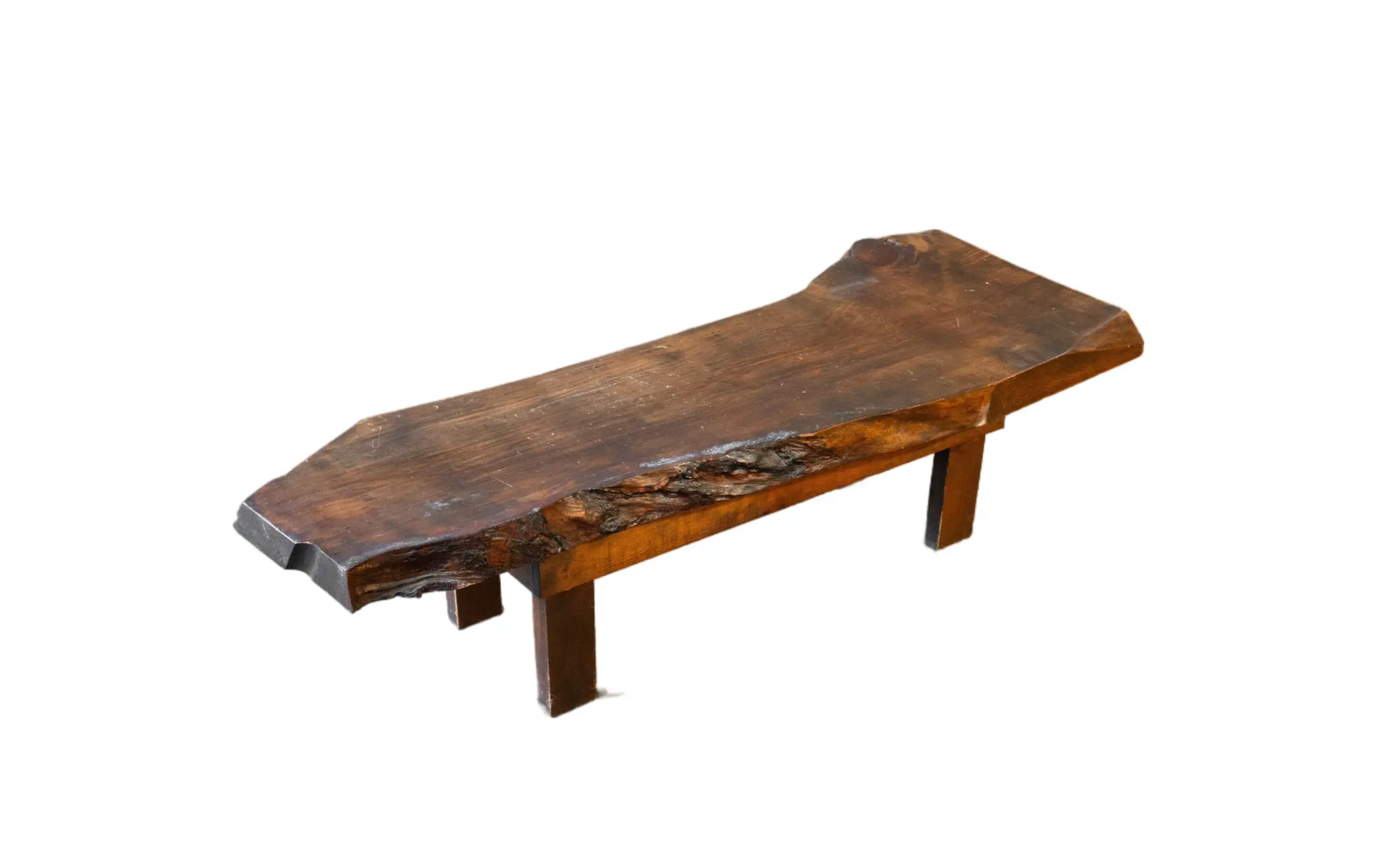 Vintage Primitive Live Edge Bench Rustic