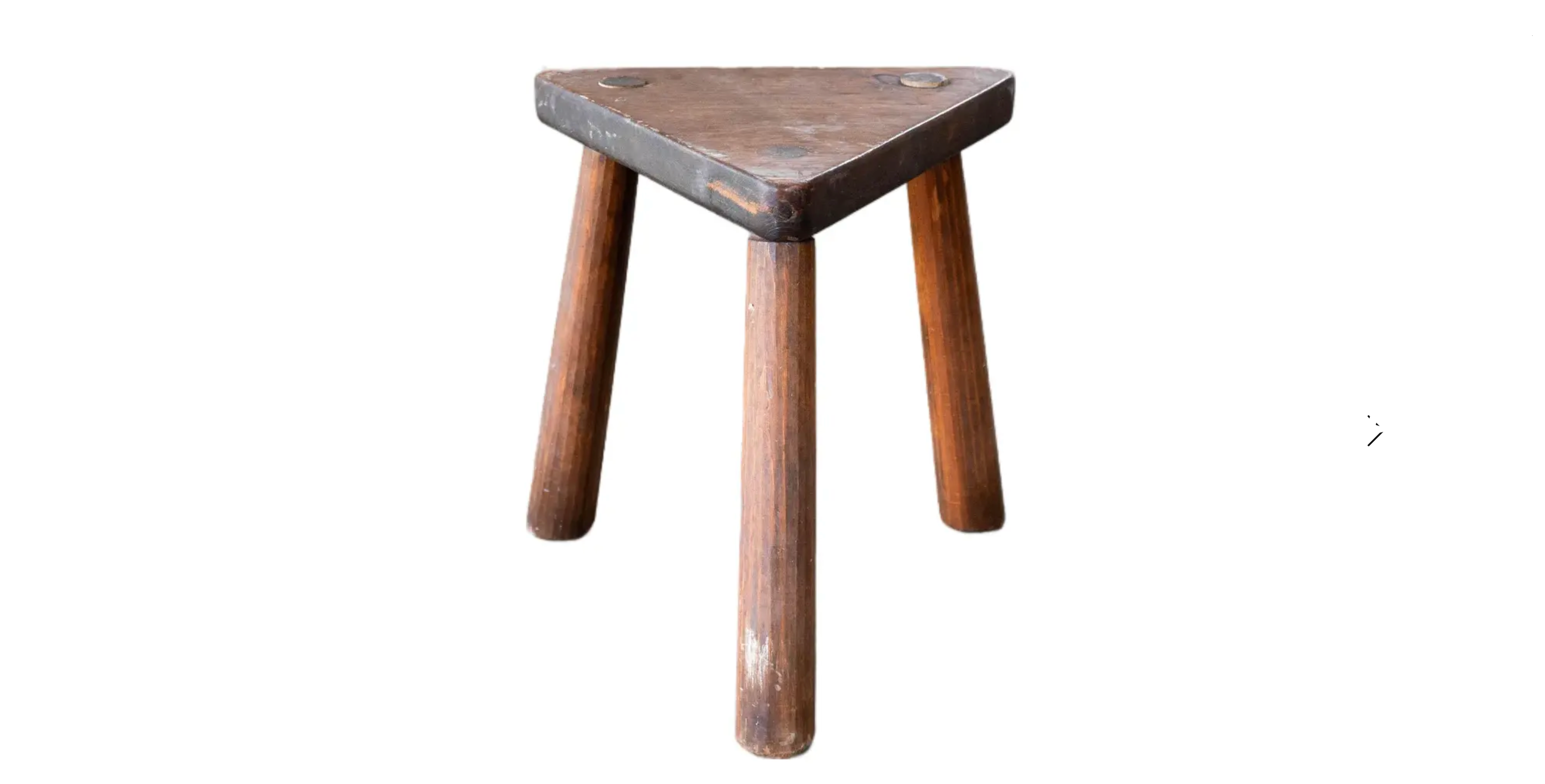 Vintage Rustic Primitive Wooden Stool