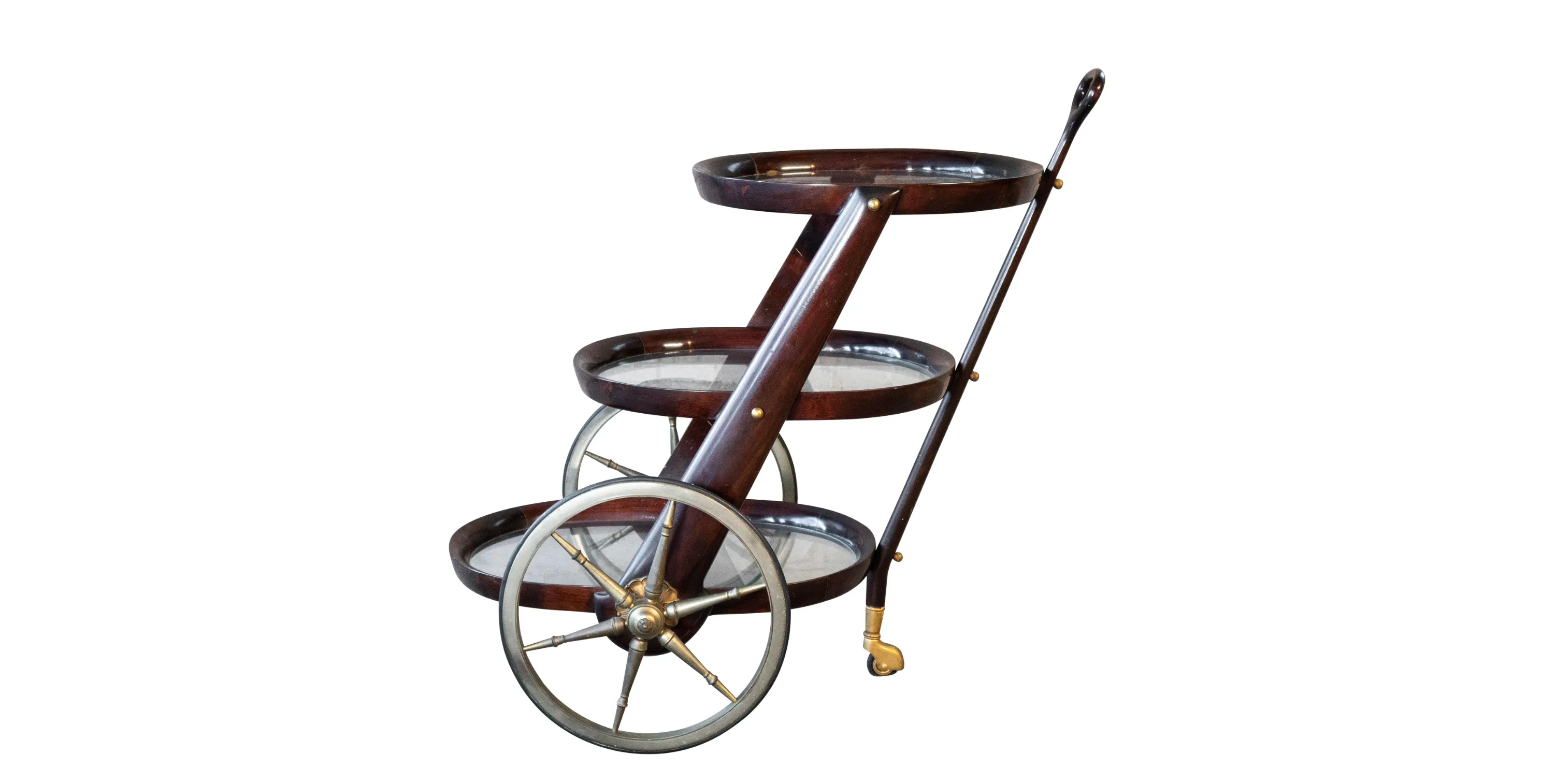 Vintage Serving Trolley by Aldo Tura, c. 1980s