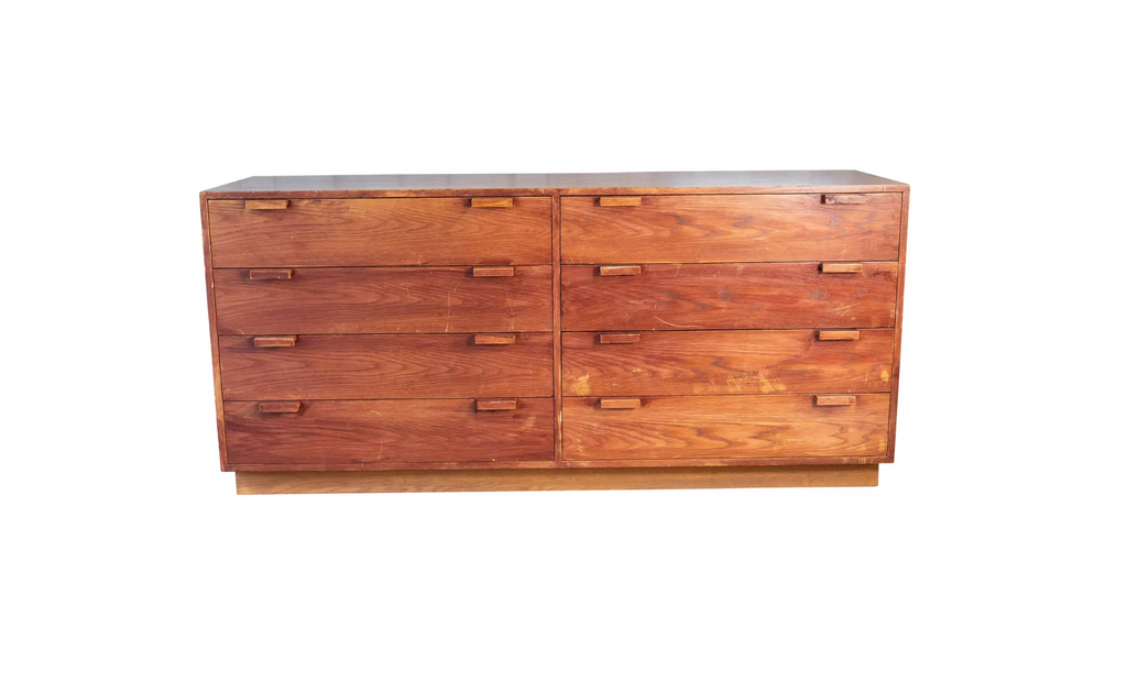 1970s Charles Webb Eight-Drawer Oak Dresser