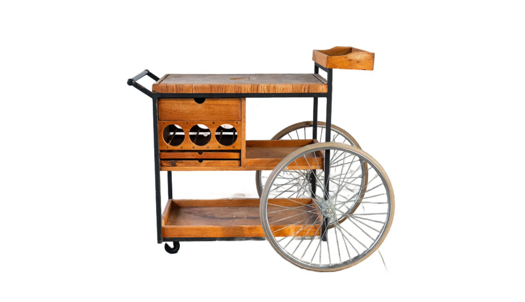 Vintage Mid-Century Arthur Umanoff for David Morgan Bar Cart
