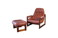 Vintage Percival Lafer MP-163 Earth Chair & Ottoman